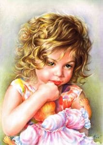 Детский портрет с куклой